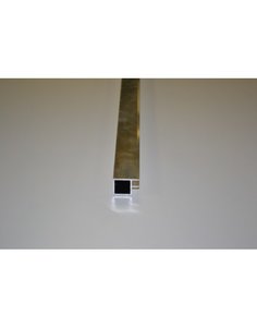 Tube en aluminium brut de 20 mm avec double âme de 7 mm