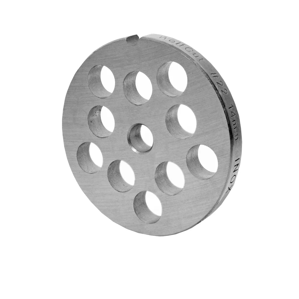 Piastra forata in acciaio inox misura 22, vari fori