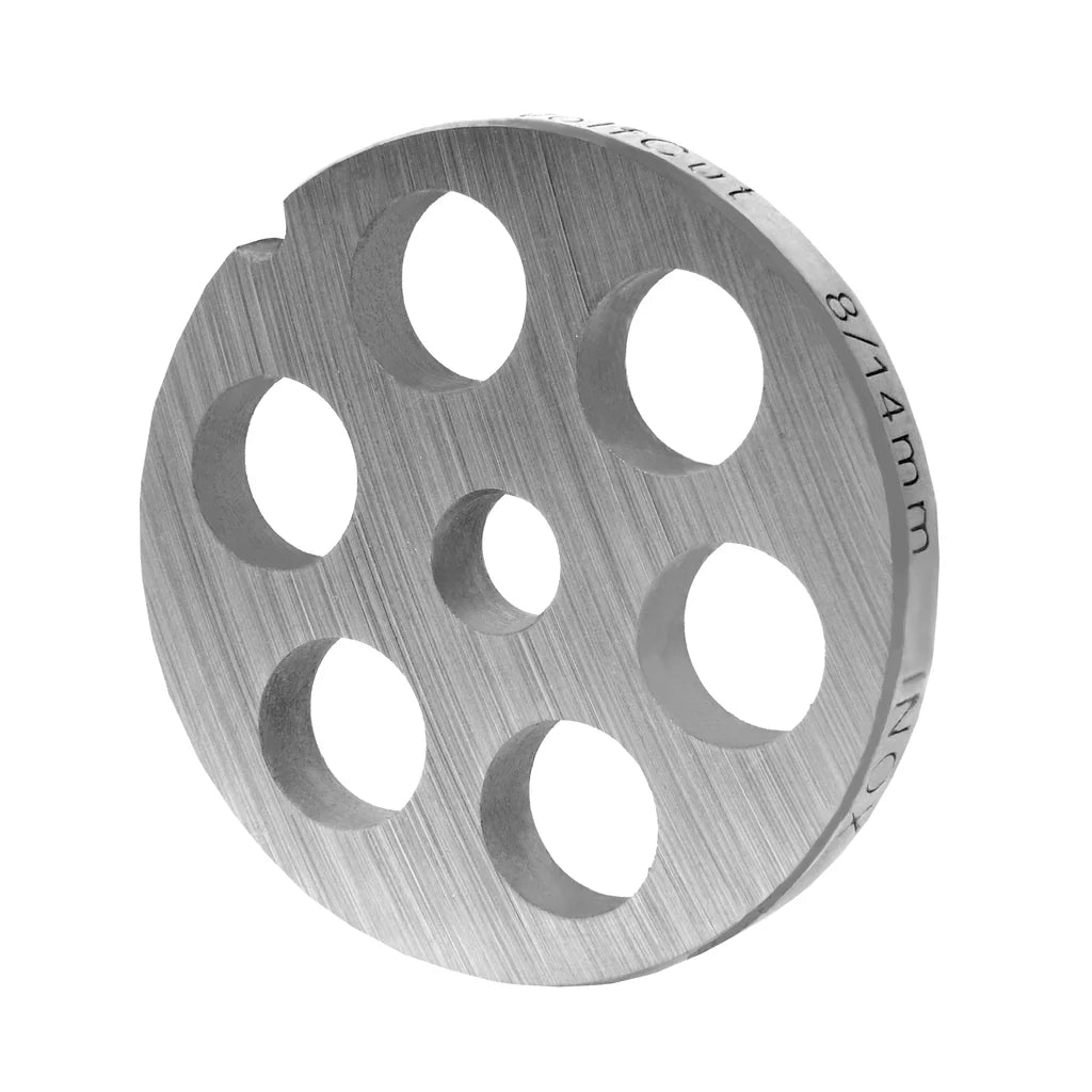Piastra forata in acciaio inox misura 8, fori vari