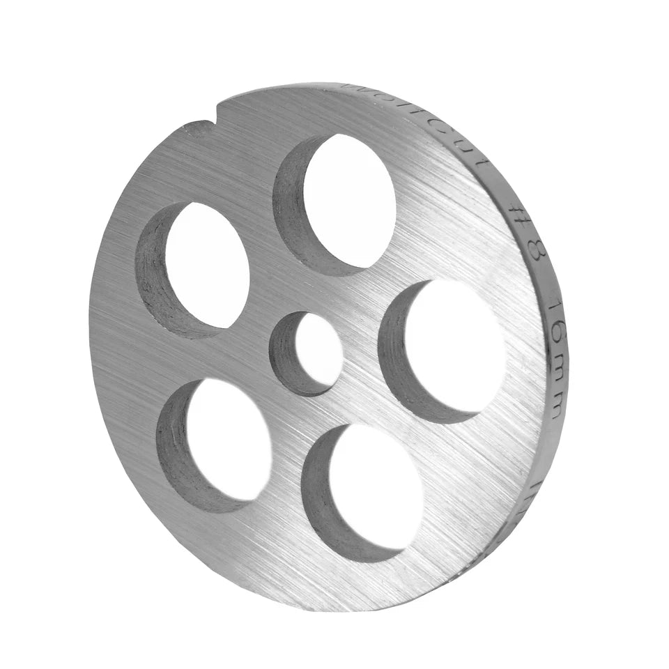 Piastra forata in acciaio inox misura 8, fori vari