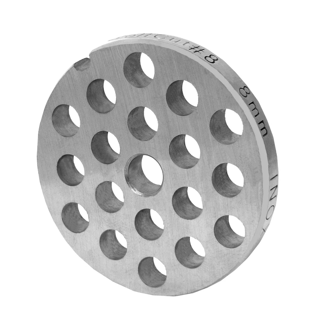 Piastra forata in acciaio inox misura 8, fori vari