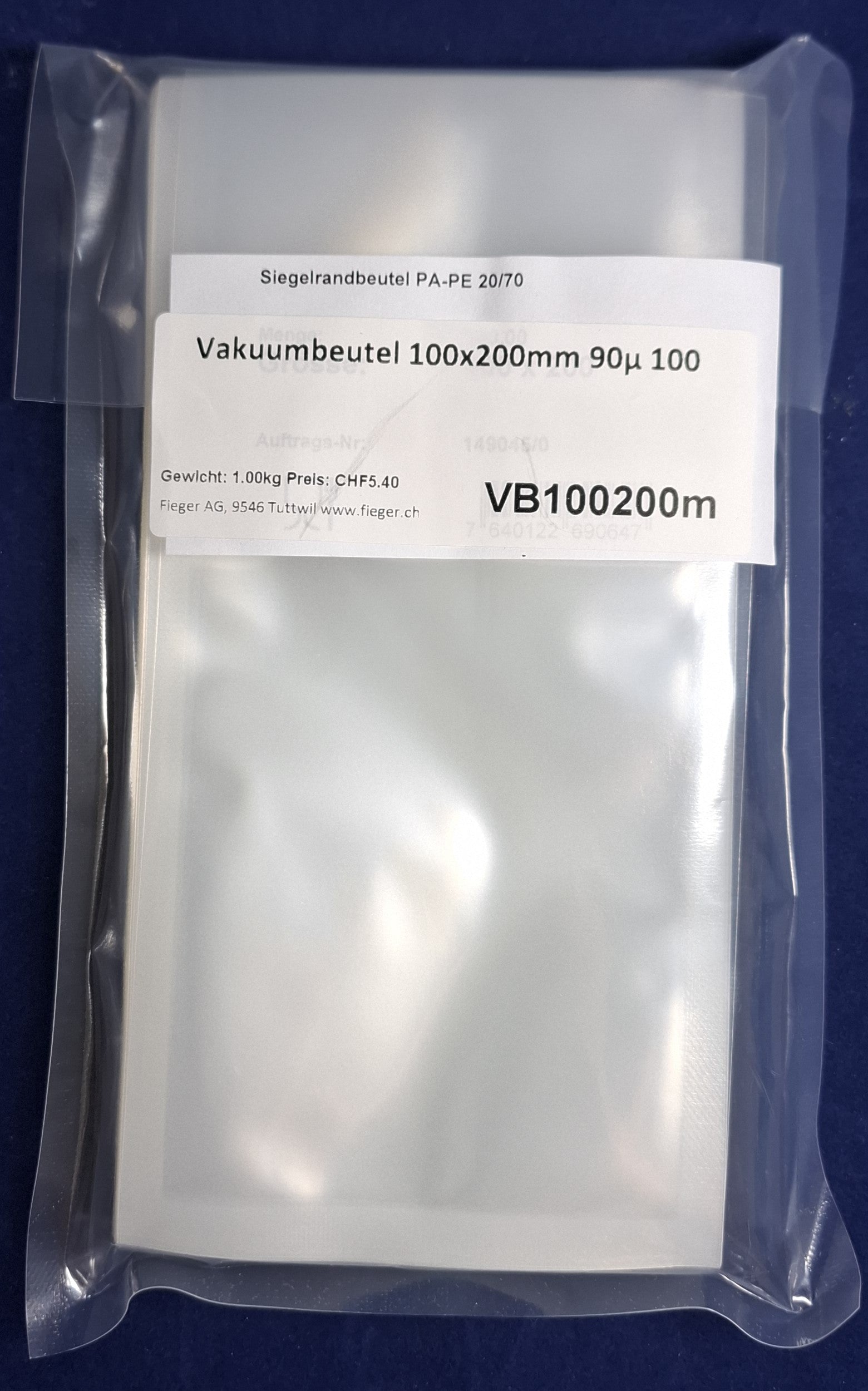 Vakuumbeutel ab 100mm breite 90µ 100 Stück