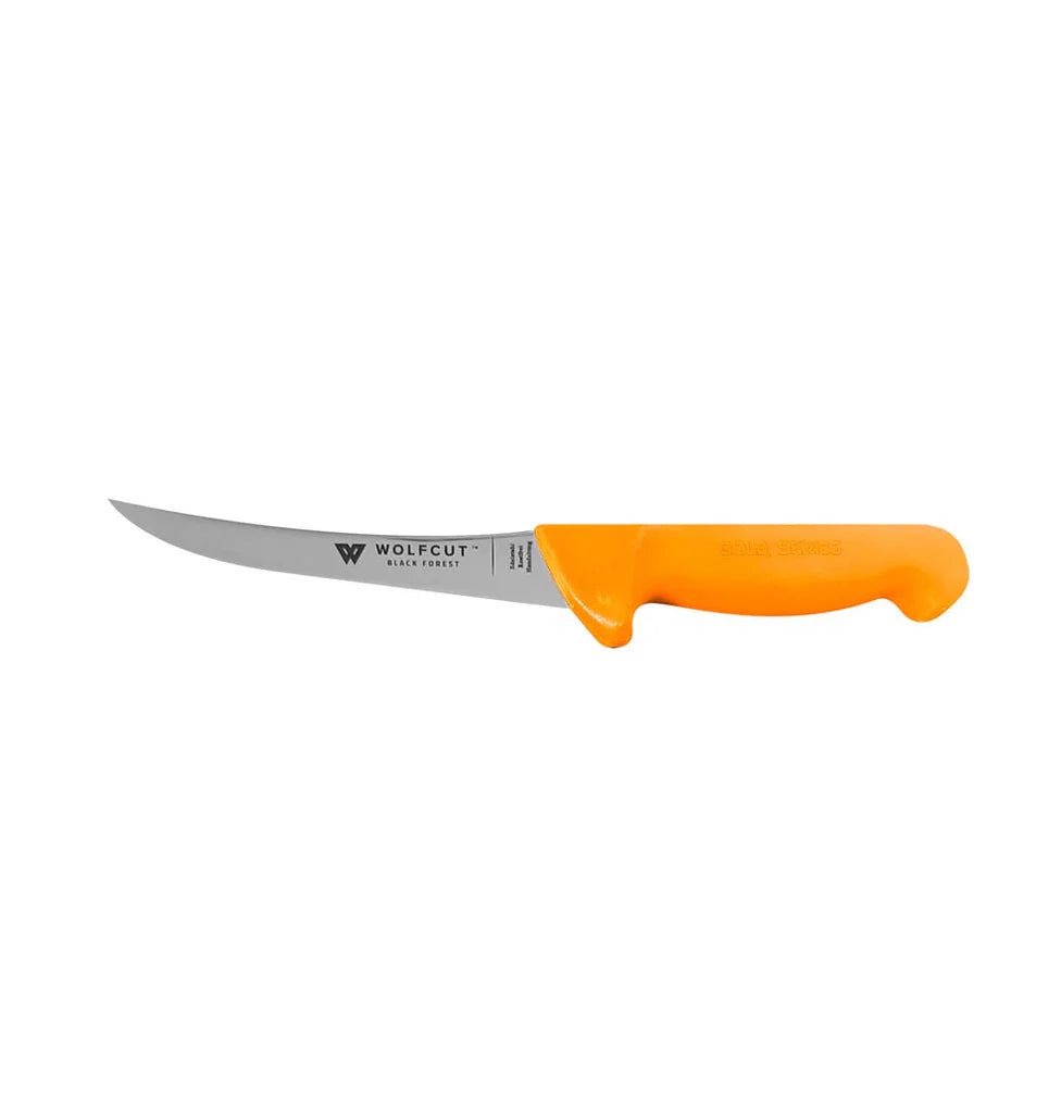 WOLFCUT Gold Ausbeinmesser 15cm gebogene Flex Klinge
