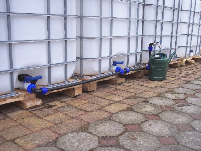 Kit de raccordement pour 3 réservoirs IBC côte à côte
