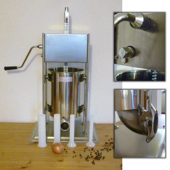 Wurstfüller / Wurstfüllmaschine 3l mit 2-Stufengetriebe