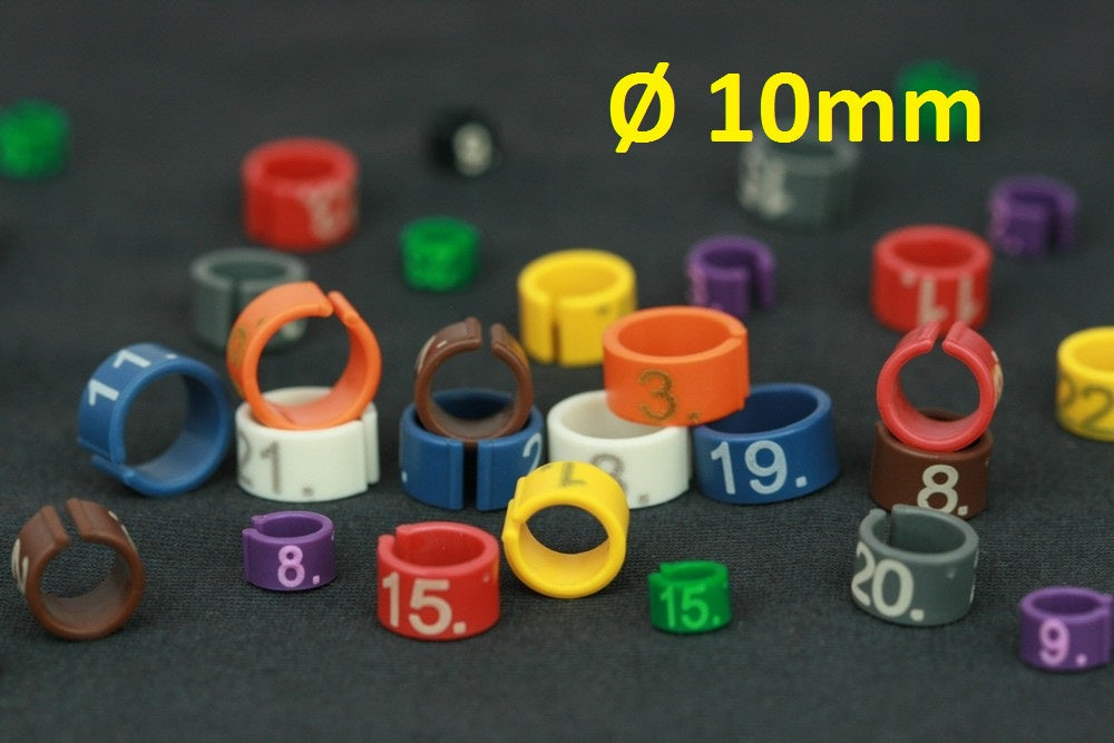 Anneaux Easyflex Ø10mm numérotés