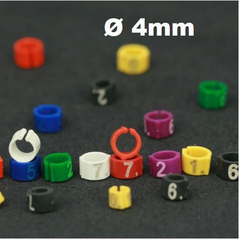 Anneaux numérotés Easy-Bird Ø4,0 mm
