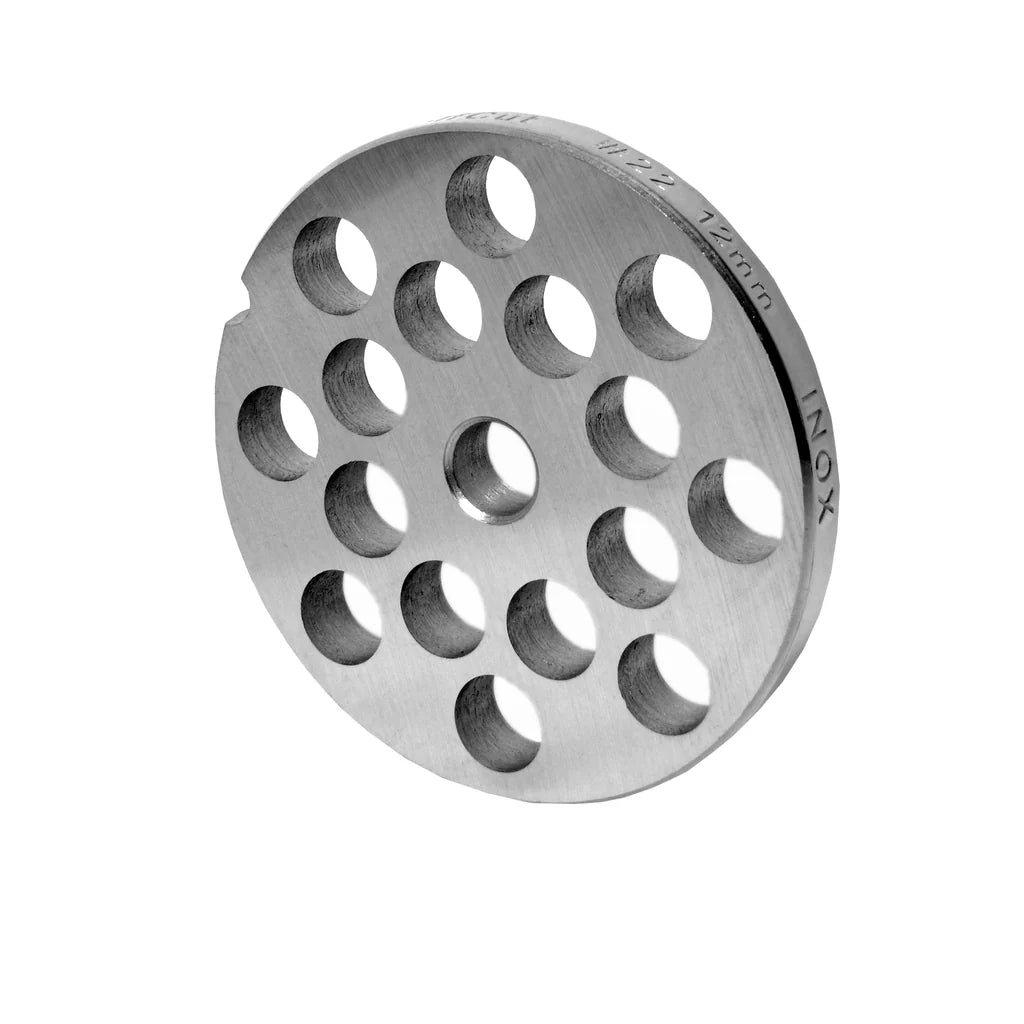 Piastra forata in acciaio inox misura 22, vari fori