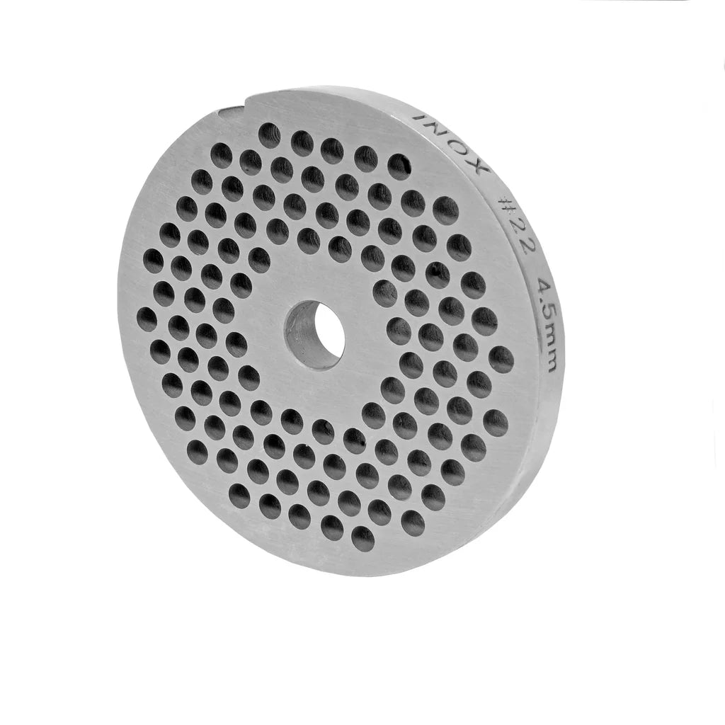 Piastra forata in acciaio inox misura 22, vari fori