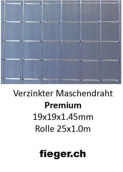 Volierendraht 19x19x1,45mm (1,01m x 25m)