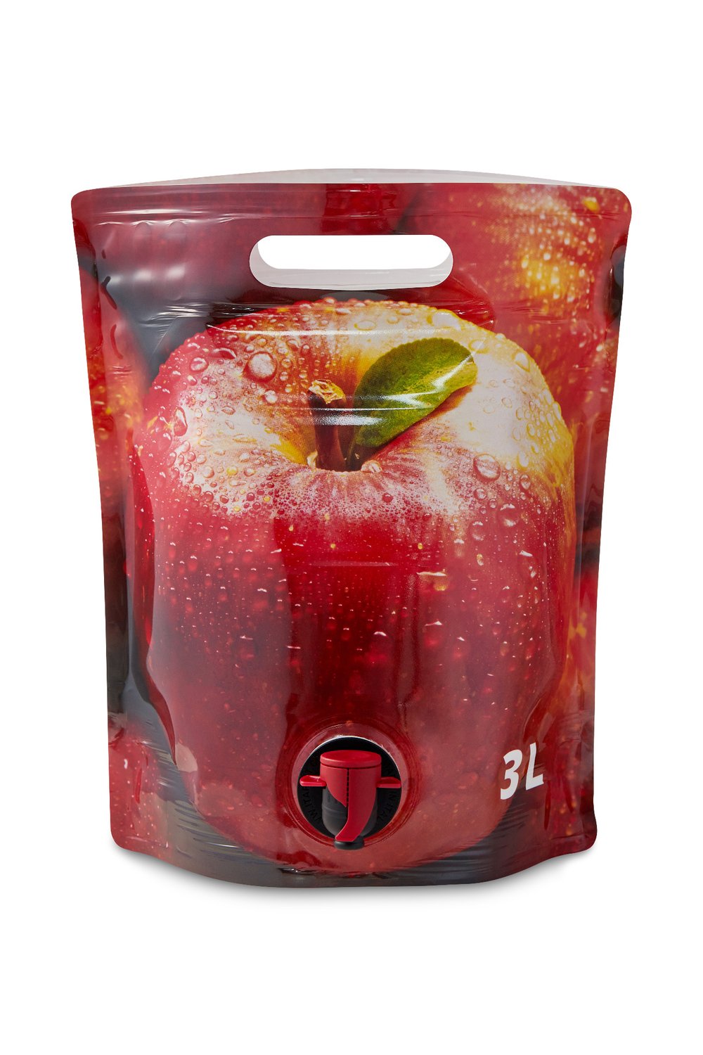 Standbodenbeutel Apfel 3,0l