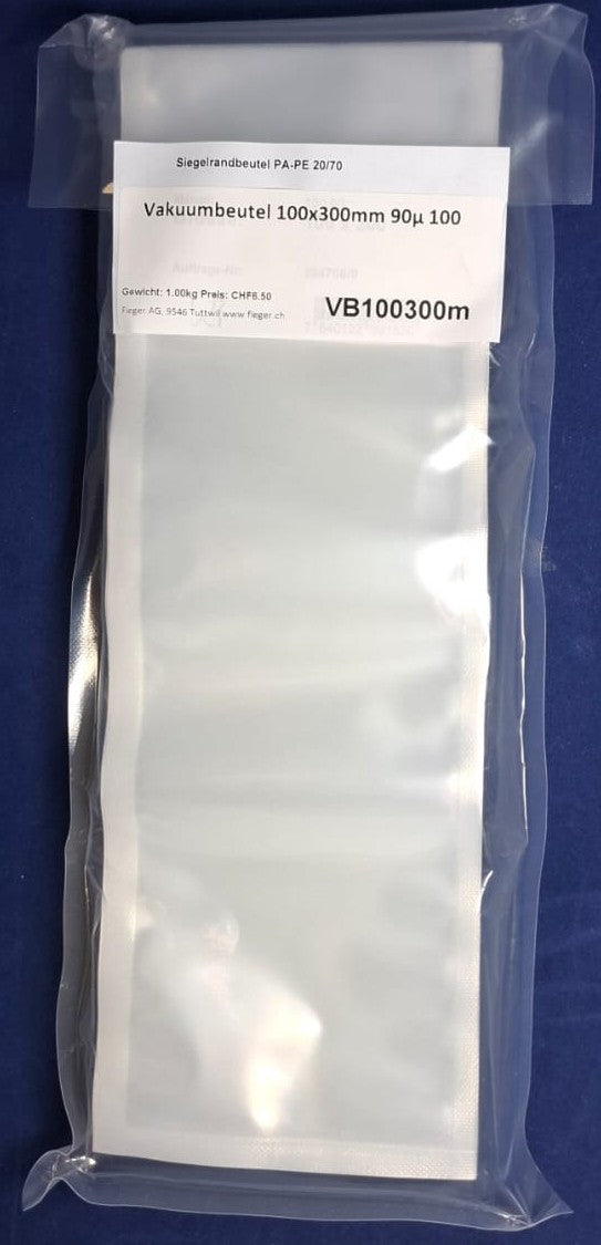 Vakuumbeutel  ab 100mm breite 90µ 100 Stück