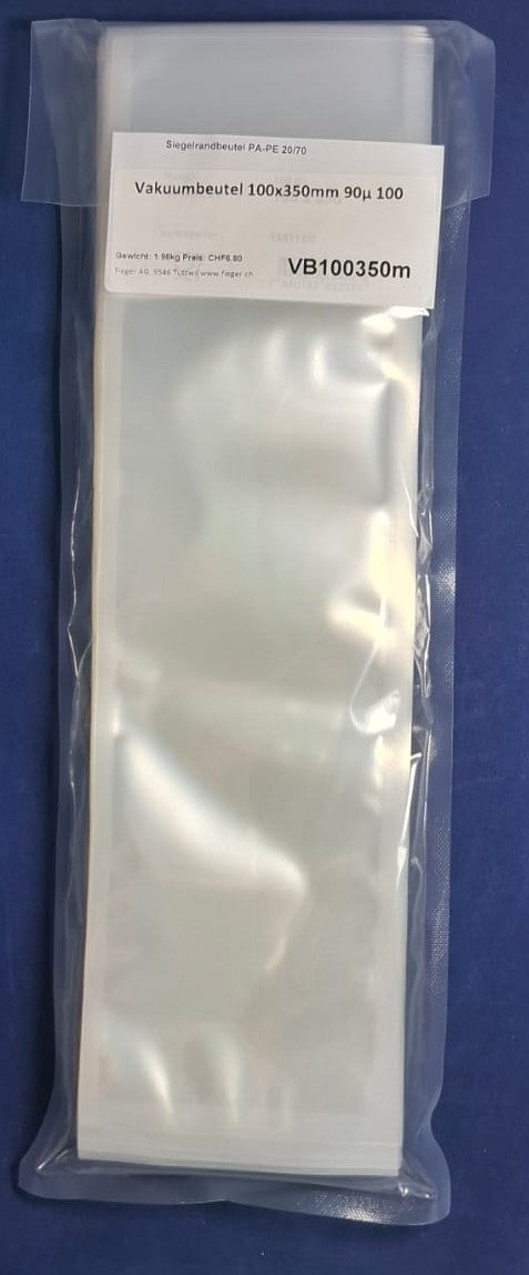 Vakuumbeutel  ab 100mm breite 90µ 100 Stück