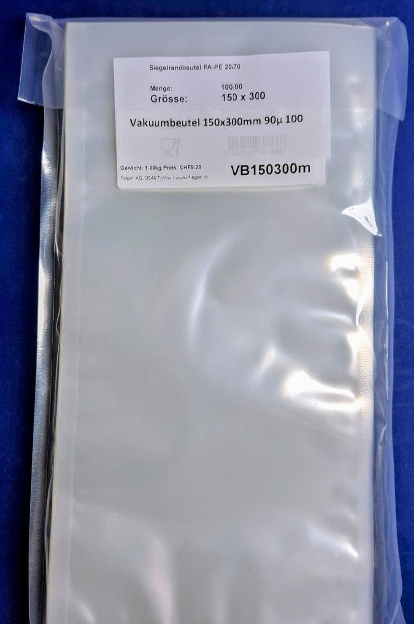 Vakuumbeutel ab 150mm breite 90µ 100 Stück