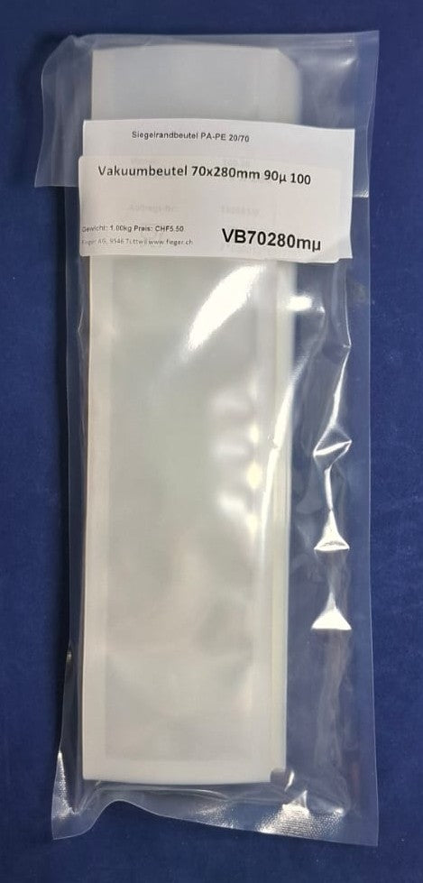 Vakuumbeutel ab 70mm breite 90µ 100 Stück
