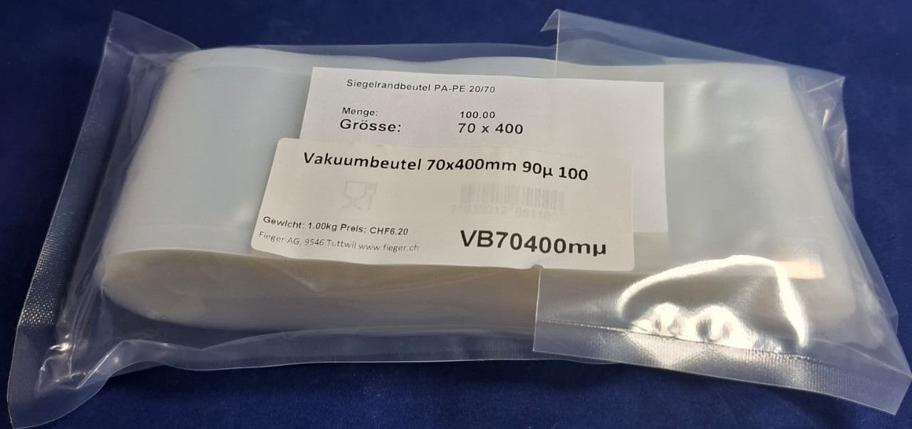 Vakuumbeutel ab 70mm breite 90µ 100 Stück