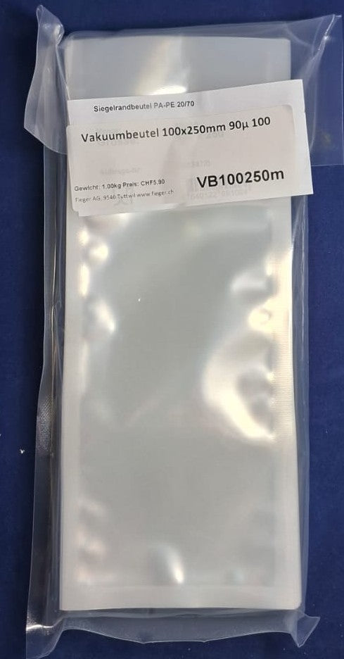 Vakuumbeutel  ab 100mm breite 90µ 100 Stück